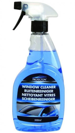 Protecton ruitenreiniger - verwijdert moeiteloos insecten vuil – voor autoruiten, spiegels en koplampen – met anti-mist toevoeging - onschadelijk voor lak - 500ml