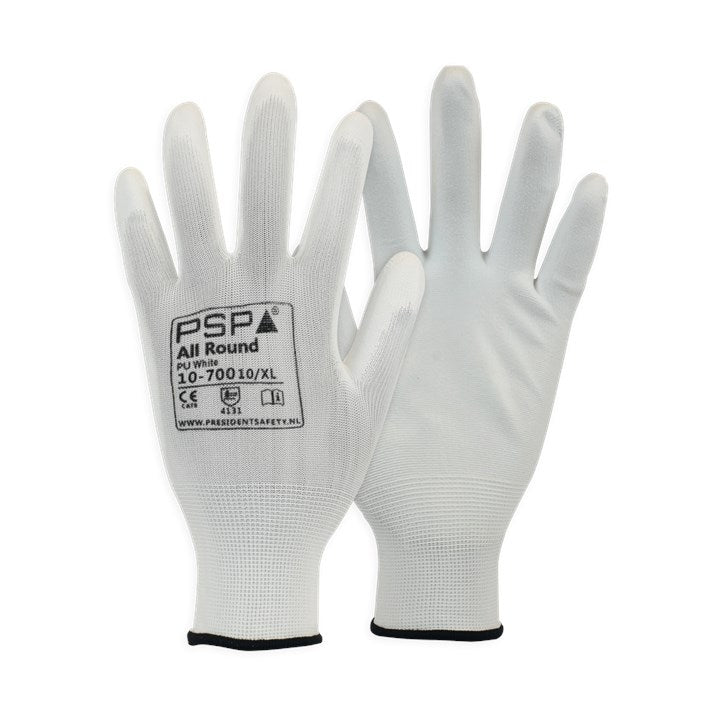 Werkplaats Handschoen PU-Flex | Maat M (8) Wit