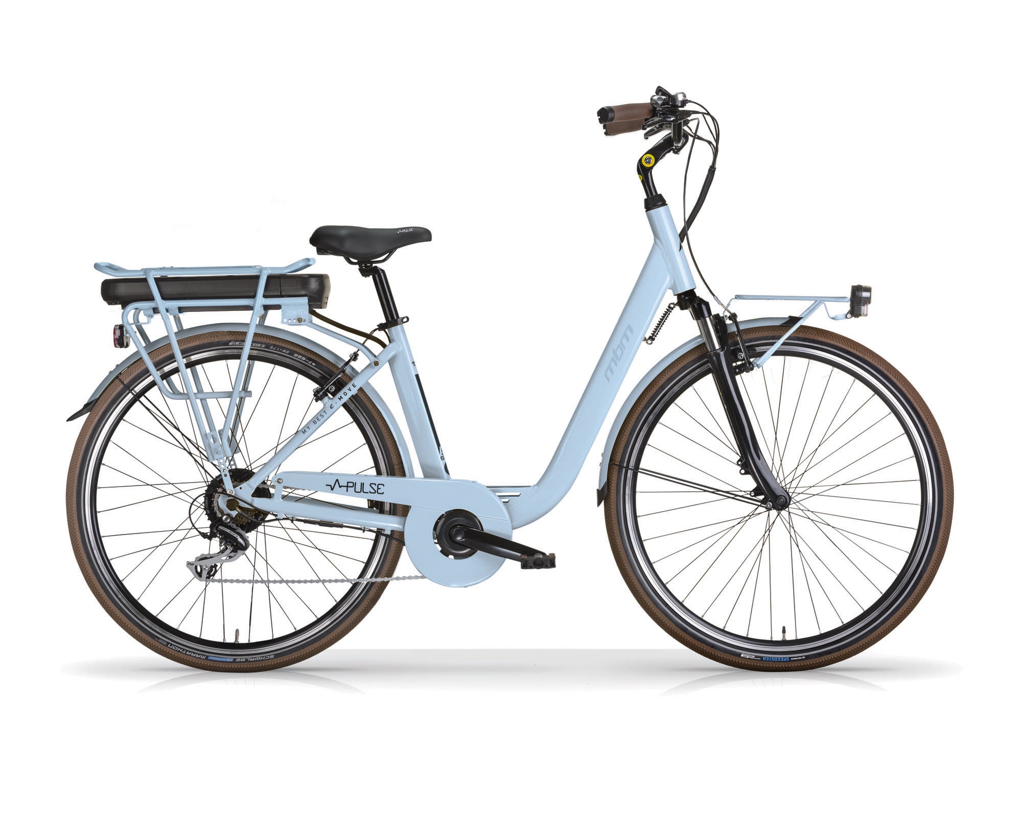 MBM Pulse  D 43 cm 7 sp mat licht blauw 26" wiel