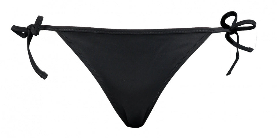 bikinibroekje Side-tie dames polyamide zwart maat L