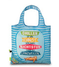 Punta Shopper dames 12 liter polyester blauw/groen