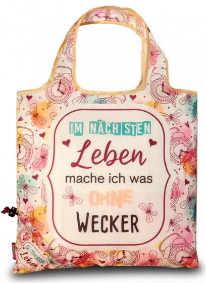 Punta Shopper dames 12 liter polyester roze/wit/groen