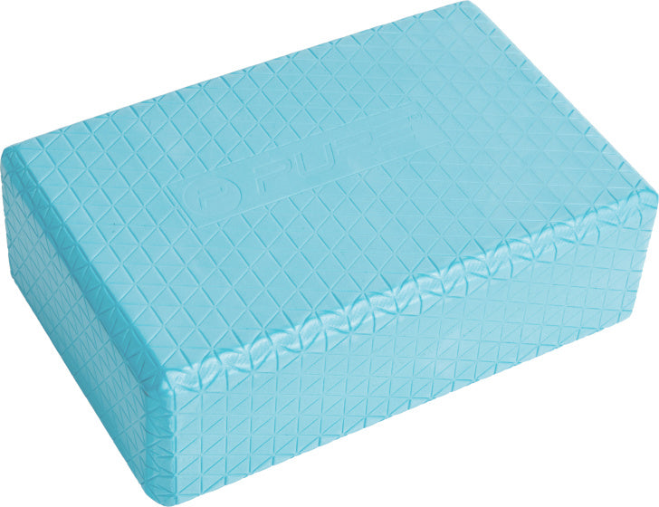 Pure2improve Yogablok 23 x 15 x 7,5 cm EVA blauw