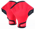 zwemhandschoenen unisex rood maat L