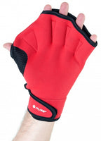 zwemhandschoenen unisex rood maat L
