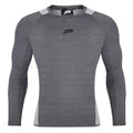 compressieshirt lange mouwen lichtgrijs heren maat XL