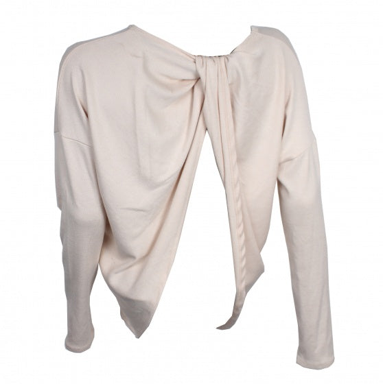 cross back sweater beige maat M
