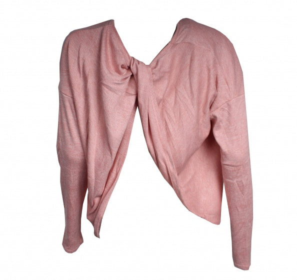 Pursue fitness Cross back sweater roze maat L