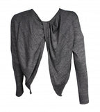Pursue fitness Cross back sweater zwart/grijs maat L