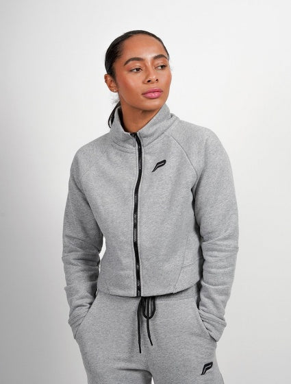 Fleecevest grjis dames maat L