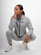 Fleecevest grjis dames maat L