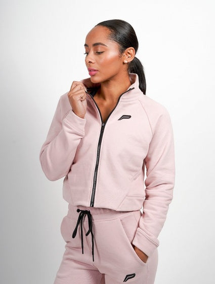 Fleecevest roze dames maat L