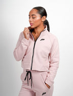 Fleecevest roze dames maat L