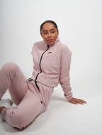 Fleecevest roze dames maat L