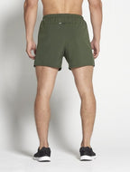 sportbroek 6 inch heren groen maat M