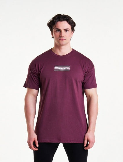 sportshirt comfort heren bordeaux maat M