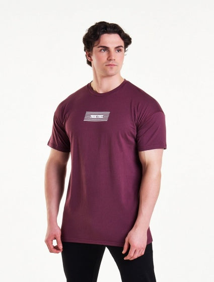 sportshirt comfort heren bordeaux maat M