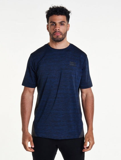T-shirt Athleisure heren blauw maat L
