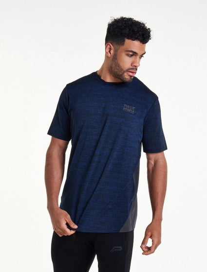 T-shirt Athleisure heren blauw maat M
