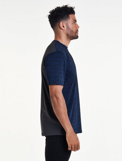 T-shirt Athleisure heren blauw maat M