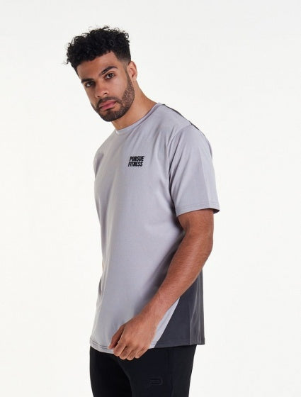T-shirt Athleisure heren grijs maat M