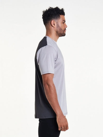 T-shirt Athleisure heren grijs maat L