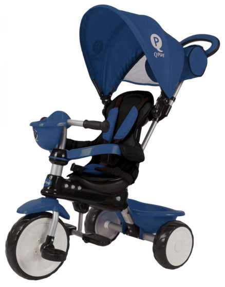 Qplay Comfort 4-in-1 driewieler Junior Blauw