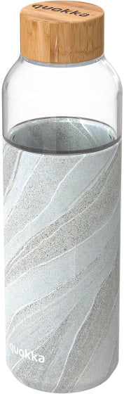 drinkfles Flow White Stone glas 660 ml wit