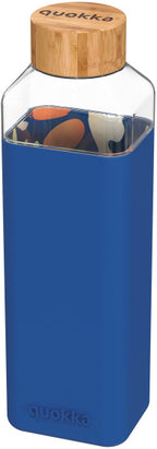 drinkfles Storm Abstract Garden glas 700 ml donkerblauw
