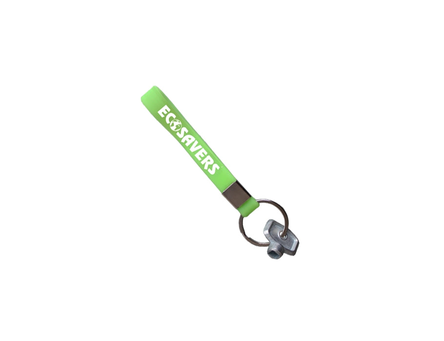 ecosavers radiator sleutel met sleutelhanger