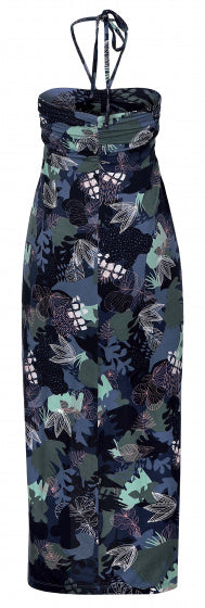 jurk Santana dames viscose donkerblauw maat XS