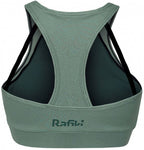 sportbeha Corona dames polyamide zwart/groen maat 34