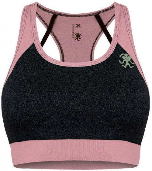 sportbeha Corona dames polyamide zwart/roze maat 40