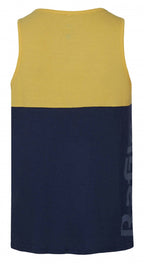 tanktop Attempt heren modal/katoen geel/blauw maat XXL