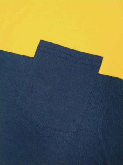 tanktop Attempt heren modal/katoen geel/blauw maat S