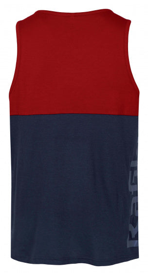 tanktop Attempt heren modal/katoen rood/blauw maat XL