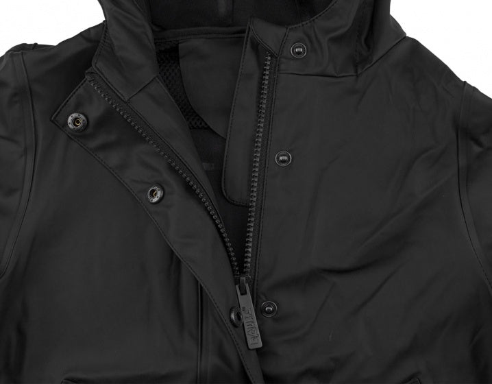 regenjack Sprinkle junior PU zwart maat 116