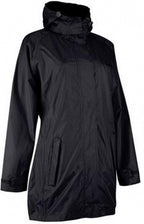 Regenjas Deluxe Lang Model Dames Zwart Maat 44