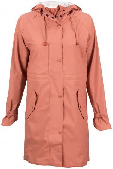 regenjas Mizzle dames PU zalmroze maat 40