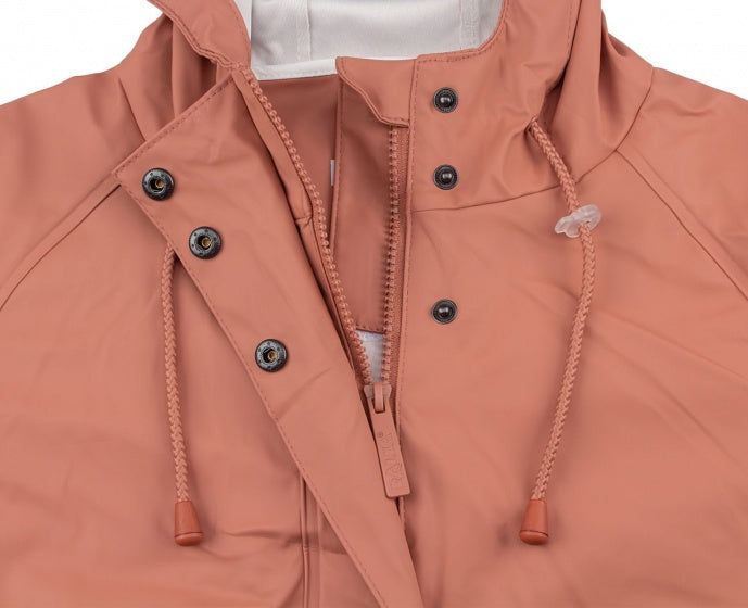 regenjas Mizzle dames PU zalmroze maat 40