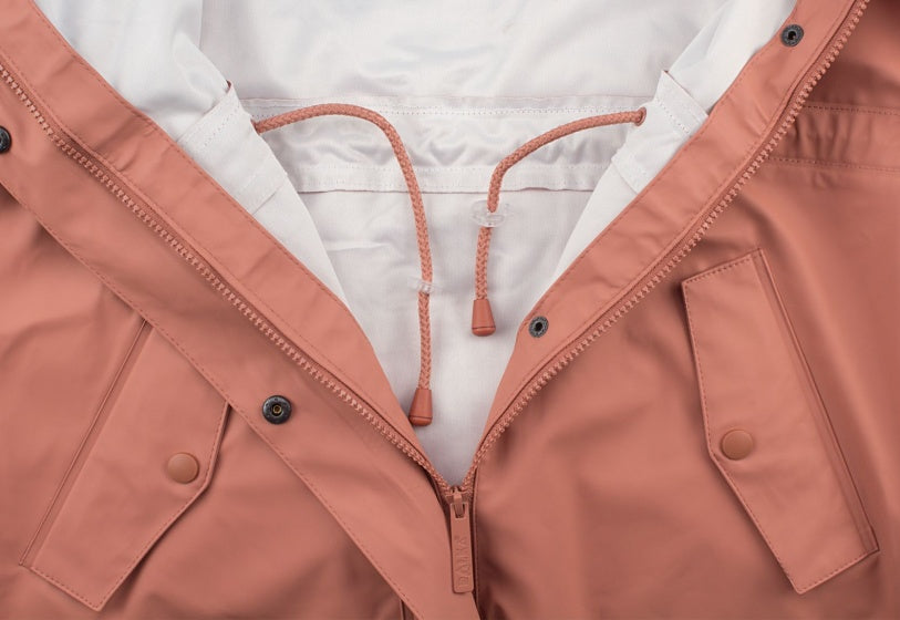 regenjas Mizzle dames PU zalmroze maat 40