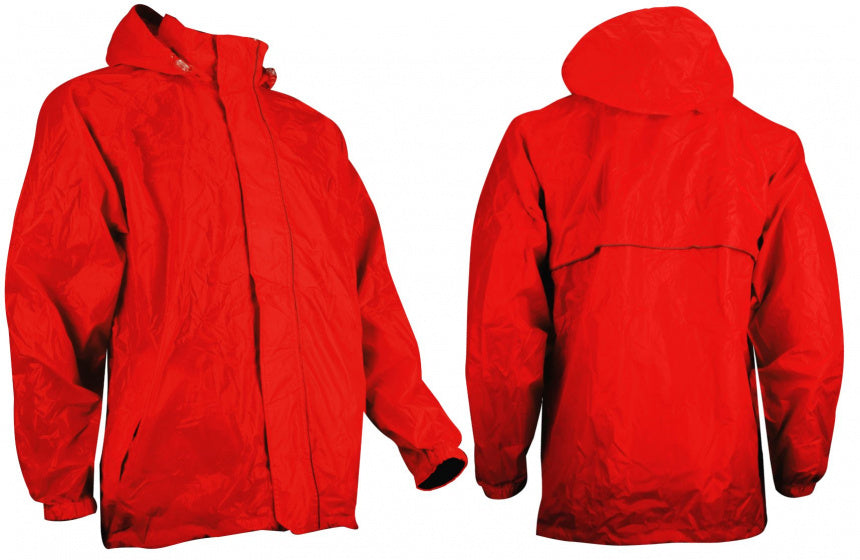 regenjas Senior polyester rood maat S