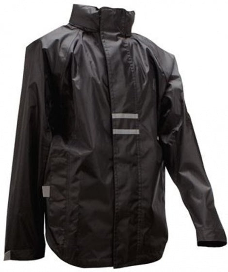 Regenjas Senior Unisex Zwart Maat L