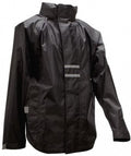 Regenjas Senior Unisex Zwart Maat XL