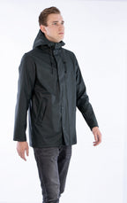 regenjas Skye heren polyurethaan/polyester zwart maat L