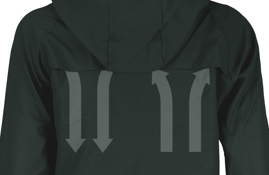 regenjas Skye heren polyurethaan/polyester groen maat S