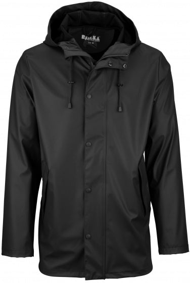 regenjas Skye heren polyurethaan/polyester zwart maat L