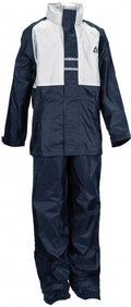 regenpak junior blauw/wit maat 116