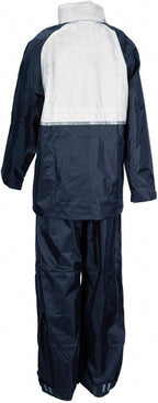 regenpak junior blauw/wit maat 128