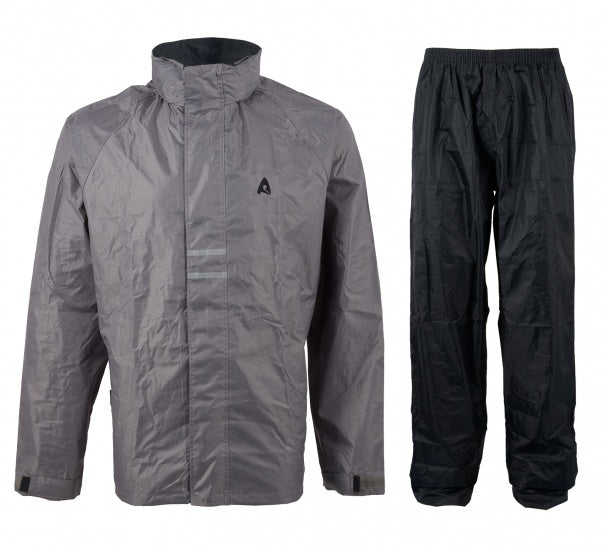 Regenpak Senior Unisex Grijs/Zwart Maat L